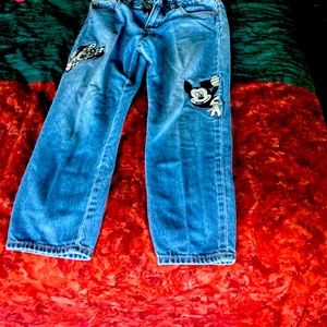 blue jeans disney characters mickey&minney mouse